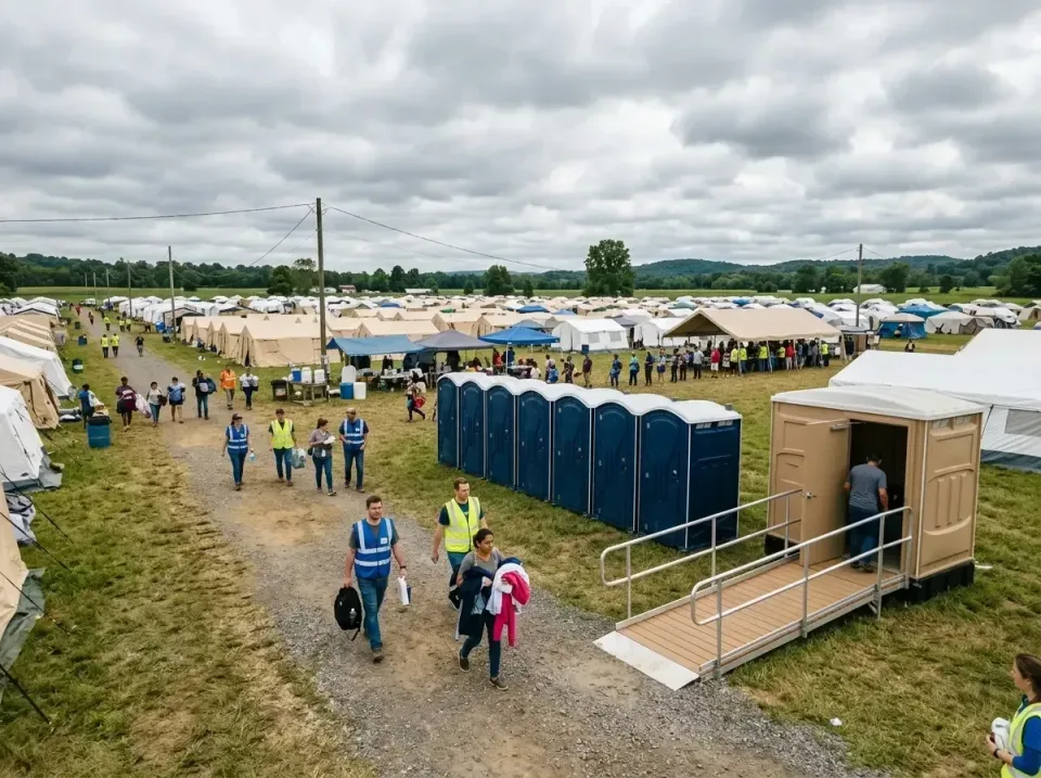 disaster-relief-camp-restrooms-010 — frequently asked questions, Dumpster & Portable Bathrooms Rental in Monee, IL
